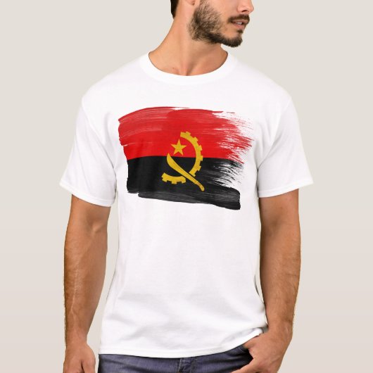 Angola-Flagge T-Shirt (Vorderseite)
