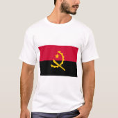 Angola-Flagge T-Shirt (Vorderseite)