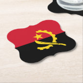 Angola-Flagge Untersetzer (angewinkelt)