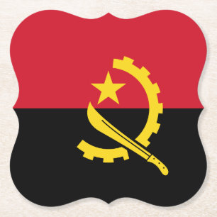 Angola-Flagge Untersetzer