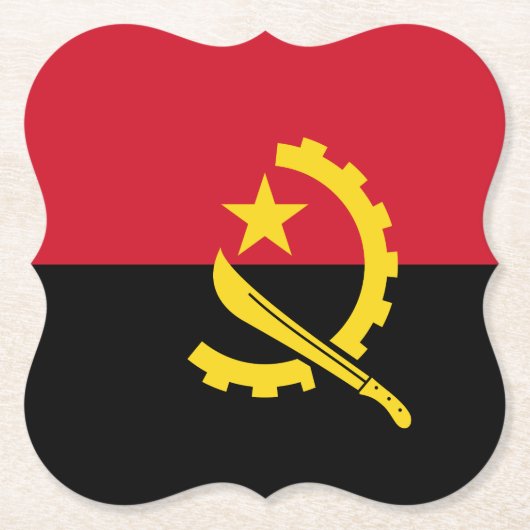 Angola-Flagge Untersetzer (Vorderseite)