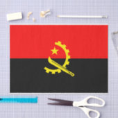 Angola Flaggen-Papierpapier Seidenpapier (Handwerk)