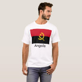 Angola-Flaggen-T - Shirt (Vorne ganz)