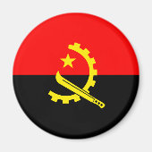 Angola-Flaggenmagnet Magnet (Vorne)