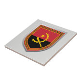 Angola-Flaggenschild Fliese (Seite)