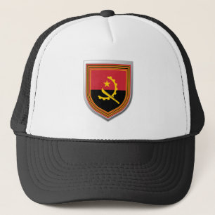 Angola-Flaggenschild Truckerkappe