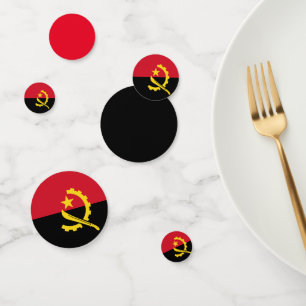 Angola Flaggentisch Confetti Konfetti