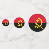 Angola Flaggentisch Confetti Konfetti (Rückseiten)