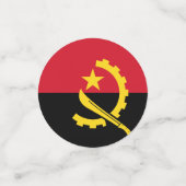 Angola Flaggentisch Confetti Konfetti (Klein Vorderseite)
