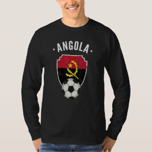 Angola Fußball Angola Flaggenfußball Angolanischer T-Shirt