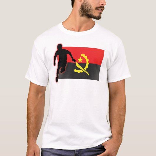Angola-Fußball run4 T-Shirt (Vorderseite)