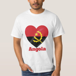 Angola Heart Flag T - Shirt