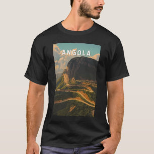 Angola Illustration Reise Kunst Vintage T-Shirt