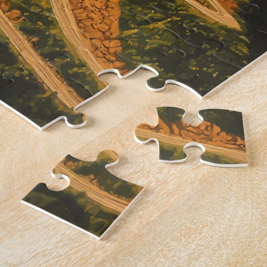 Angola Illustration Travel Art Vintag Puzzle (Seite)