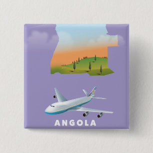 Angola illustrierte Kartenposter Button