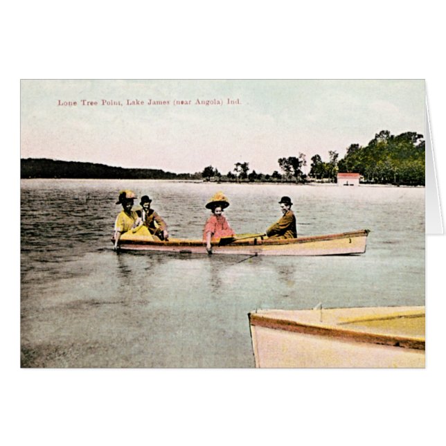 Angola, Indiana Lake James 1910 (Vorderseite (Horizontal))
