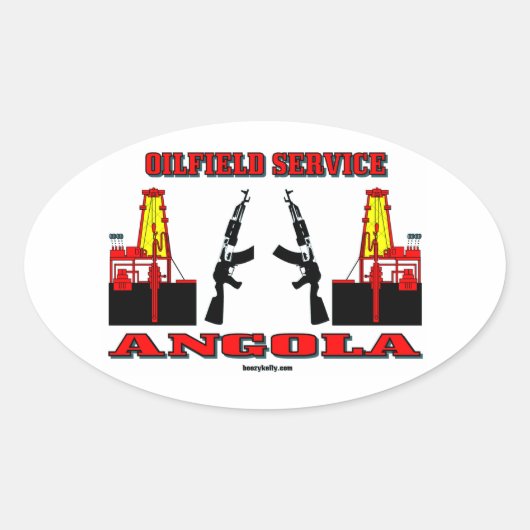 Angola, Internationaler Ölsektor, Öl Ovaler Aufkleber (Vorderseite)