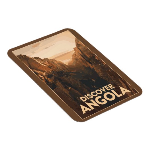 Angola Lubango Art Vintag Magnet (Rechte Seite)