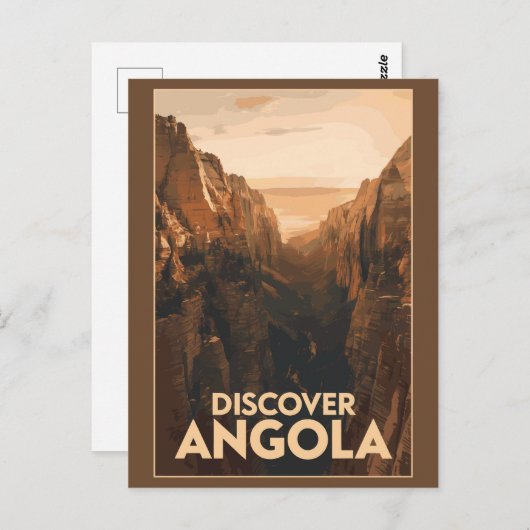 Angola Lubango Art Vintag Postkarte (Vorne/Hinten)