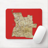 Angola Map Mousepad (Mit Mouse)