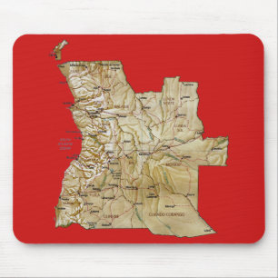 Angola Map Mousepad