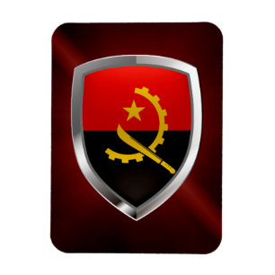 Angola Mettalic Emblem Magnet