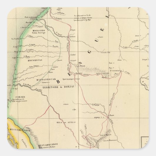 Angola, Namibia 44 Quadratischer Aufkleber (Vorderseite)