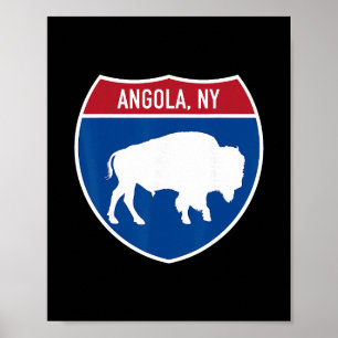 Angola New York Buffalo Ny Highway Autobahn Schild