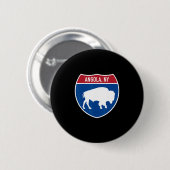 Angola New York Buffalo Ny Highway Interstate Schi Button (Vorne & Hinten)