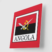 Angola Quadratische Wanduhr (Winkel)