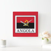 Angola Quadratische Wanduhr (Zuhause)