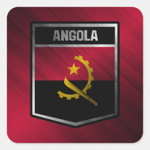 Angola Quadratischer Aufkleber