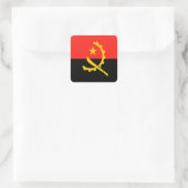Angola Quadratischer Aufkleber (Tasche)