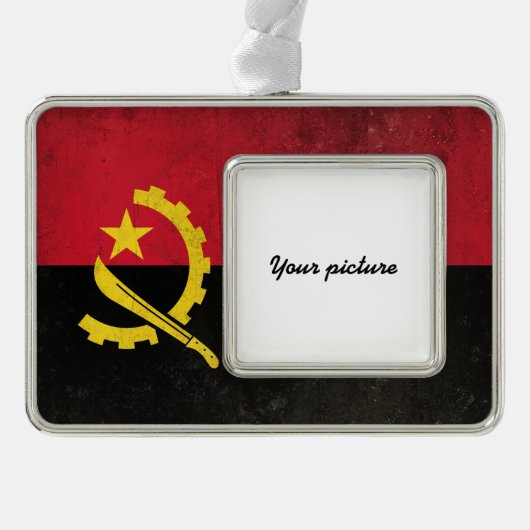 Angola Rahmen-Ornament Silber (Vorderseite)