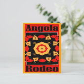 Angola Rodeo Poster Postkarte (Stehend Vorderseite)