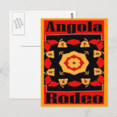 Angola Rodeo Poster Postkarte (Vorne/Hinten)
