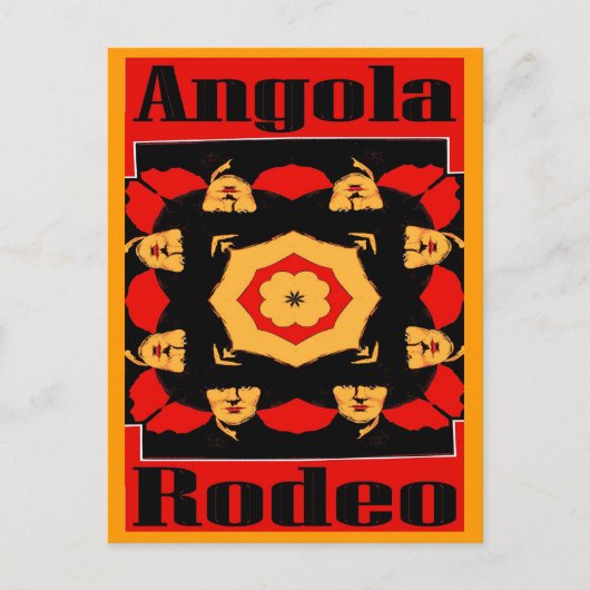 Angola Rodeo Poster Postkarte (Vorderseite)