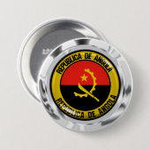 Angola Round Emblem Button (Vorne & Hinten)