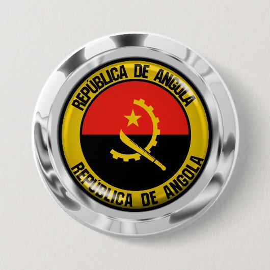 Angola Round Emblem Button (Vorderseite)