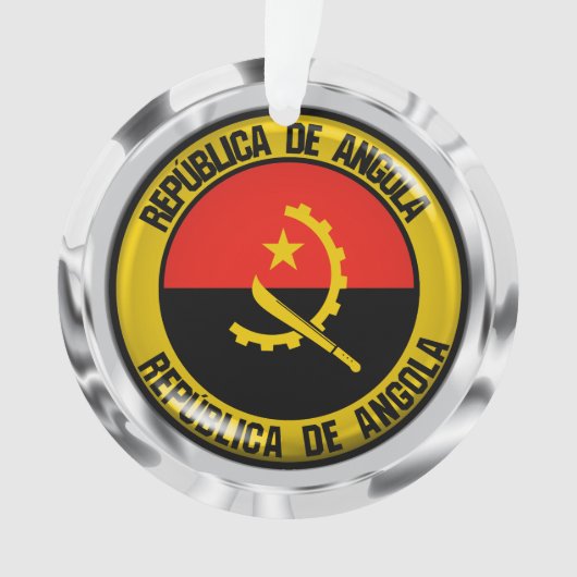 Angola Round Emblem Ornament (Vorderseite)