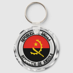 Angola Round Emblem Schlüsselanhänger