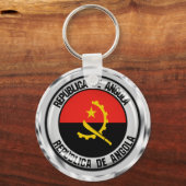 Angola Round Emblem Schlüsselanhänger (Vorderseite)