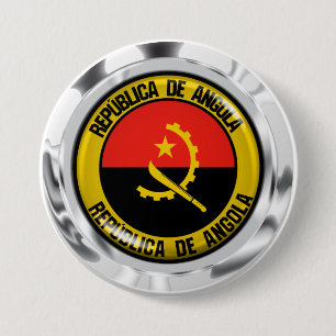 Angola-Rundemblem Button