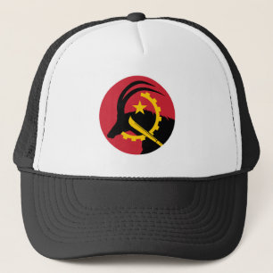 Angola Sable antelope Angolanische Flagge Truckerkappe