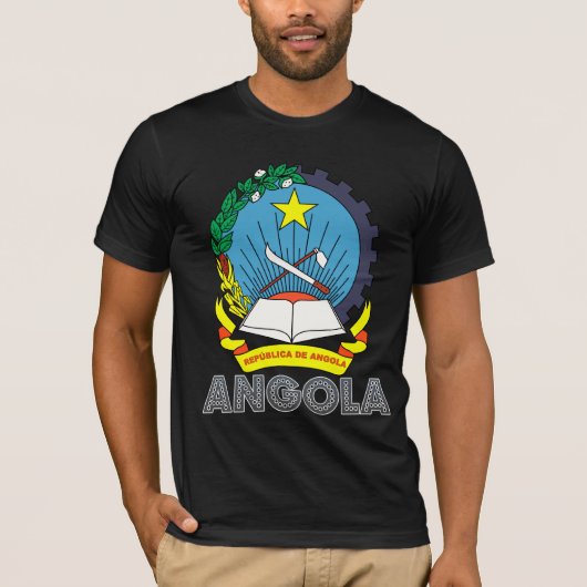 Angola-Wappen T-Shirt (Vorderseite)