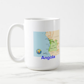 Angolakarte u. -flagge kaffeetasse