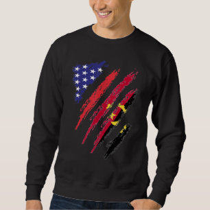 Angolan American Grown Flag USA Patriot Heritage Sweatshirt