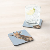 Angolan Giraffe Portrait Getränkeuntersetzer (Rechte Seite)