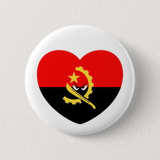 Angolan heart - For real Angolans! Button