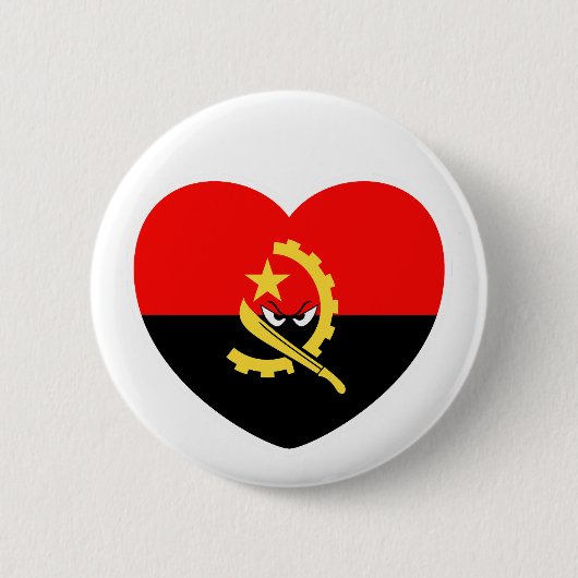 Angolan heart - For real Angolans! Button (Vorderseite)